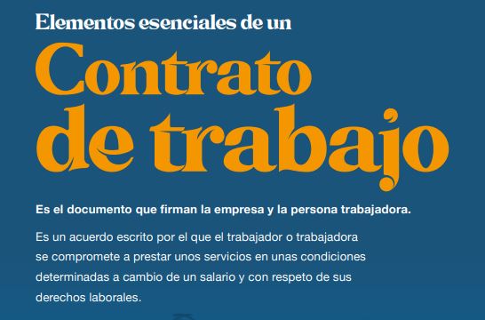 FICHA TEMÁTICA CONTRATO DE TRABAJO. INFORME "RETOS DE LA INMIGRACIÓN EN ESPAÑA. LOS DERECHOS COMO BASE PARA LA INCLUSIÓN"